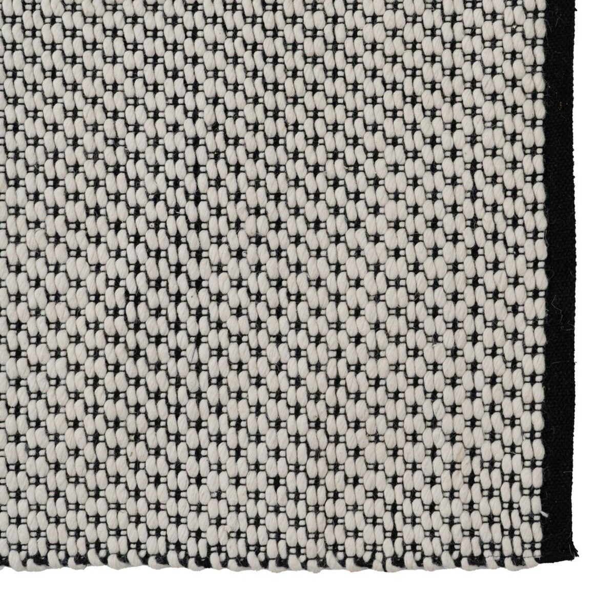 Tapete Branco Preto 160 x 230 x 1 cm